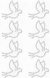 Oblique Unique Tauben Sticker Strass Steine