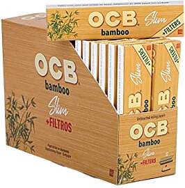 OCB Bamboo King Size Slim Paper plus Tips - 32
