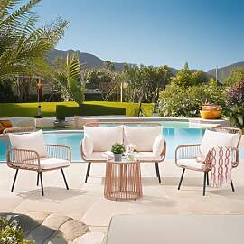 OC Orange-Casual Gartenmöbel Set, 4-TLG