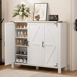 OCTORO Schuhschrank mit 3 Türen, Schuhschrank