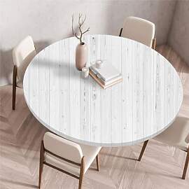 Odot Waschbare Elastische Runde Tischdecke 3D