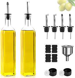 Ölflasche, 2 x 500 ml Essig und Ölspender,
