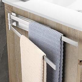 OETAMS Handtuchhalter Ohne Bohren Silber 180°