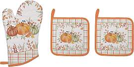Ofenhandschuh Set mit Topflappen HARVEST Herbst