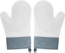 Ofenhandschuhe,2PCS Topflappen Silikon, Backofen