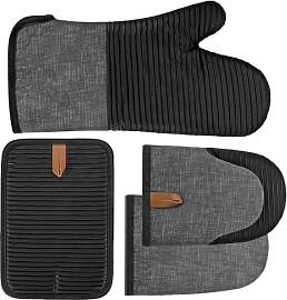 Ofenhandschuhe, 4er Set Topflappen &