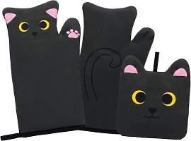 Ofenhandschuhe Topflappen Set,Backhandschuhe