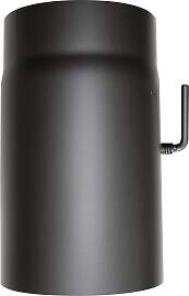 Ofenrohr JUSTUS, schwarz, L:25cm, Stahlblech,