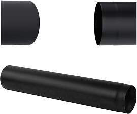 Ofenrohr Rauchrohr Schwarz - Länge 1000mm 1m –