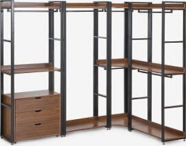 Offener Modularer Eckschrank Aus 4 Teilen Aus