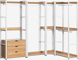 Offener Modularer Eckschrank Aus 4 Teilen Aus