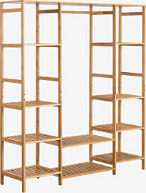 Offener Schrank Mit Regalen Aus Bambusholz