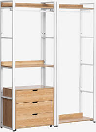 Offenes 2-teiliges Modulares Schrankelement Mit