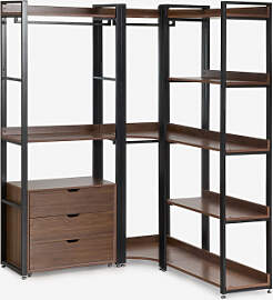 Offenes Modulares Eckschrank-set Aus 3 Teilen Mit