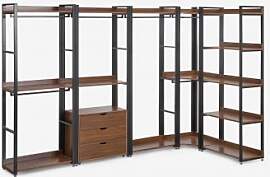 Offenes Modulares Eckschrank-set Aus 5 Teilen Aus