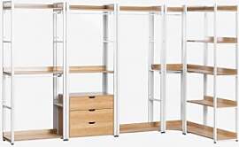 Offenes Modulares Eckschrank-set Aus 5 Teilen Aus