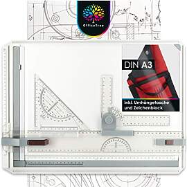 OfficeTree Zeichenplatte A3 - Inkl. Tragetasche,