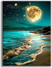Offito Art Diamond Painting Erwachsene Strand,