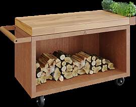 OFYR Mise en Place Table Corten 135 PRO Teakholz