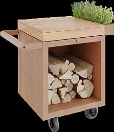 OFYR Mise en Place Table Corten 65 PRO Teakholz