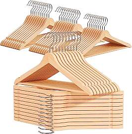 OGIVO Kleiderbügel Holz – 50er Set Holzbügel