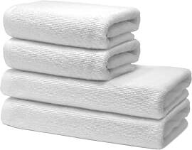 Ôhm Handtuchset 4-teilig – 100% Baumwolle 500