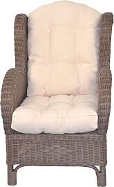 Ohrensessel, braun, B:66cm H:96cm T:89cm, HOFMANN