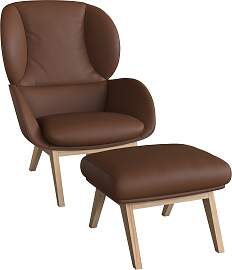Ohrensessel FLEXLUX "Adria", braun (old