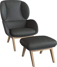 Ohrensessel FLEXLUX "Adria", grau (warm