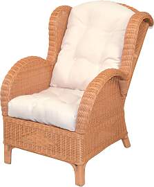 Ohrensessel, gelb (honigfarben), B:66cm H:96cm