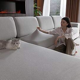 OHSIO Stretch Sofa Sitzkissenbezug - Rutschfester