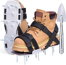 Ohuhu Rasenlüfter Schuhe Metall Nagelschuhe mit