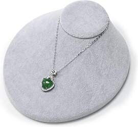Oirlv Grau Samt Halskette Halter Büste Schmuck