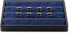 Oirlv PU Leder Schmuck Ring Tablett 24 Grid