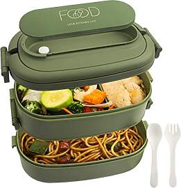 OITUGG Lunchbox 2 Etagen - 1550ml Brotdose für