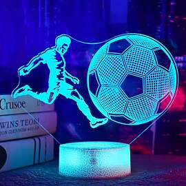 OkiyiD Fußball 3D Illusion Lampe mit