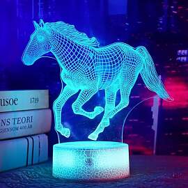 OkiyiD Pferd Geschenke für Mädchen, Pferd 3D