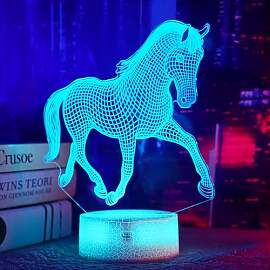 OkiyiD Pferd Geschenke für Mädchen, Pferd 3D