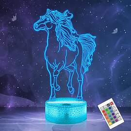 OkiyiD Pferd Geschenke für Mädchen, Pferd 3D