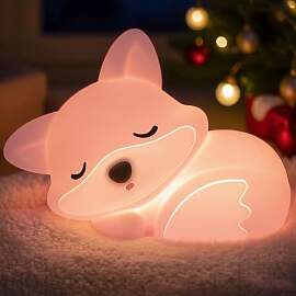 OkiyiD Rosa Fuchs lampe, nette Fuchs Nachtlicht,