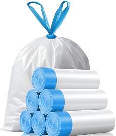 OKKEAI Kleine Müllbeutel 5L mit Zugband