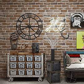 Okydoky 44x300cm BRAUN Stein Mauer Selbstklebende