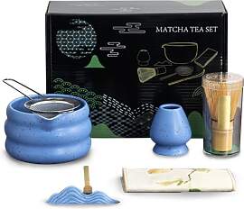 OKYUK Matcha Set, 7 Teiliges Premium Matcha Tee