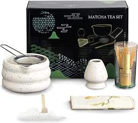OKYUK Matcha Set, 7 Teiliges Premium Matcha Tee