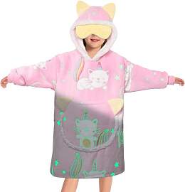 OLAOLA Katze Tragbare Decke Hoodie Im Dunkeln