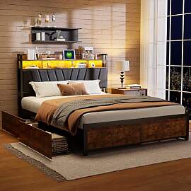 OLIVIBED Doppelbett 180x200 cm, Polsterbett aus