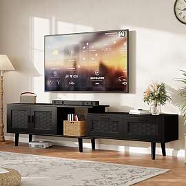 OLIVIBED TV Schrank 180 cm, Fernsehschrank mit 2