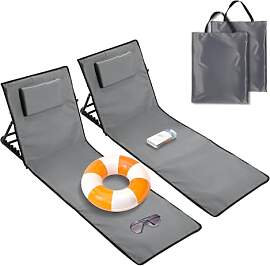 Ollewiellan 2X Strandliege Klappbar