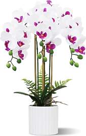Olrla Künstliche Orchideen Blumenanordnung mit 3