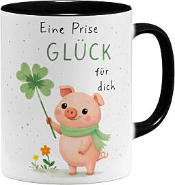 OM3® Eine Prise Glück Kaffee-Tasse mit Spruch -